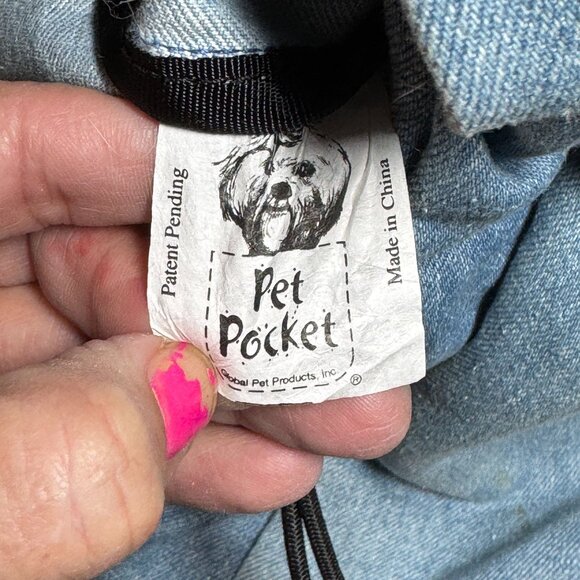 Denim Pet Pocket Carrier - Picture 8 of 9